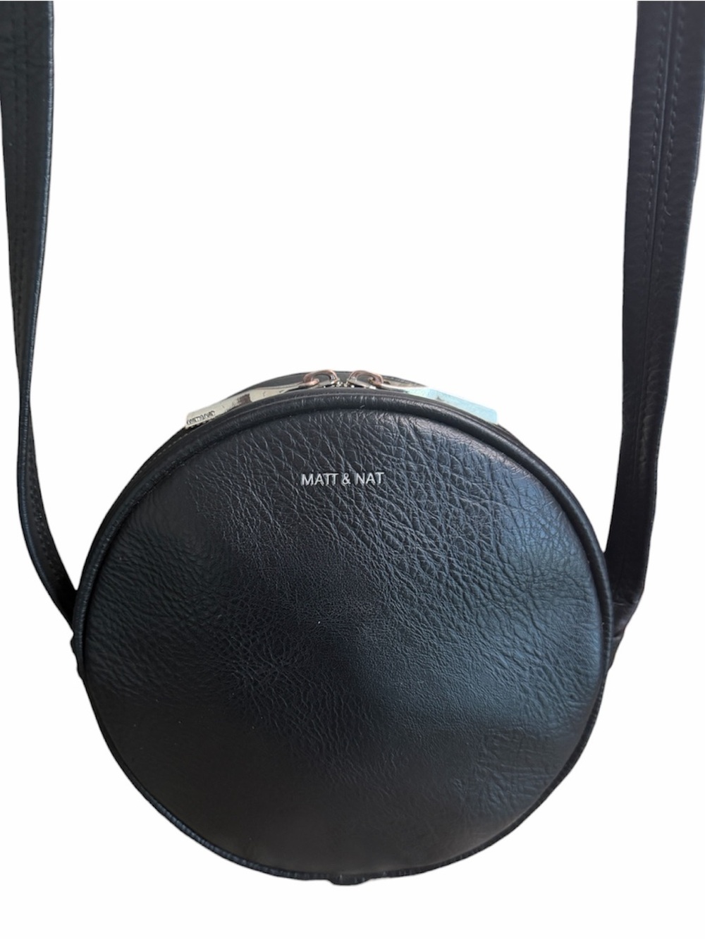 Matt & Nat Black Round Crossbody Bag